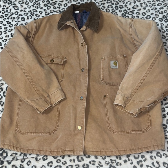 Carhartt Other - Carhartt Tan Field Jacket Insulated with Wool Lining
